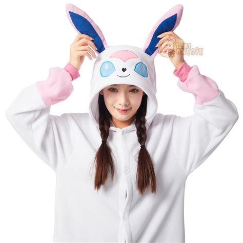 Eevee Evolution Sylveon Costume Onesie Easy Halloween Cosplay Idea