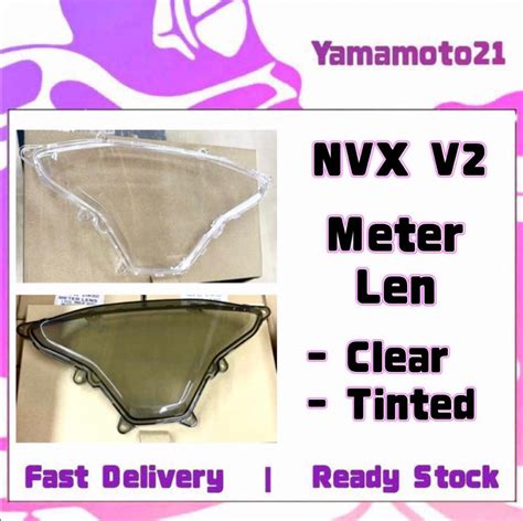 Yamaha NVX155 V2 NVX 155 V2 New Meter Len Lens Clear Tinted Tudung