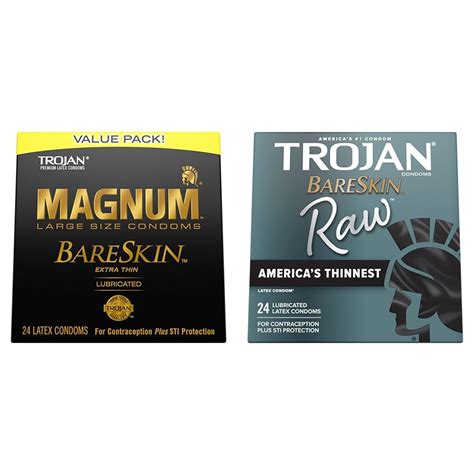 Amazon Trojan Magnum Bareskin Premium Large Condoms Bareskin Raw