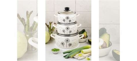 Набор кастрюль Metrot Одуванчик (6 предметов) купить в Москве | Товары ...