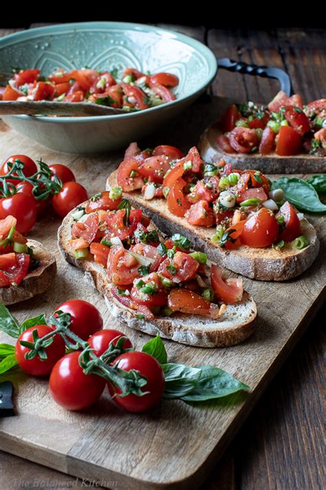 Basil Pesto Spring Onion Sourdough Bruschetta The Balanced Kitchen