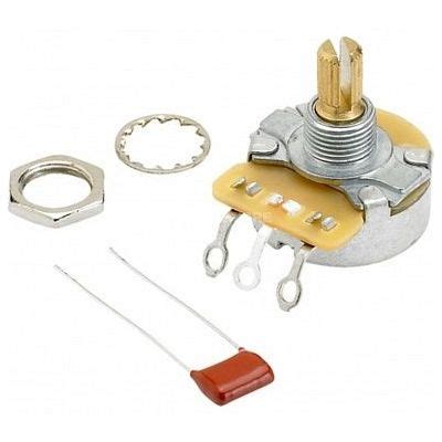 Fender POTENTIOMETER T/ V `NO-LOAD` 250K SPLIT SHAFT - STRATOCASTER (1 ...