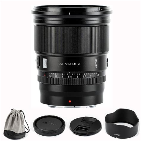 VILTROX 75mm F1 2 Z PRO APS C Auto Focus Camera Lens For Nikon Z Mount