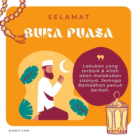 25 Gambar Kartu Ucapan Selamat Berbuka Puasa Penuh Makna ~ diedit.com