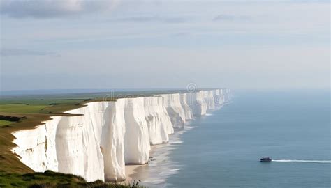 dramatic english coastline stock illustrations  dramatic english