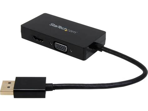 StarTech DP2VGDVHD Travel A V Adapter 3 In 1 DisplayPort To VGA