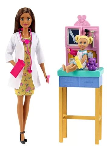 Muñeca Barbie Careers Set Pediatra Latina Con Bebé Envío gratis
