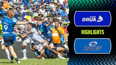 Super Rugby Pacific 2023 Fijian Drua V Blues Rd 10 Highlights YouTube