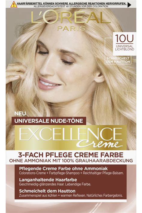Lor Al Paris Excellence Nude Creme U Universal Lysblond Lichtblond Haarfarben Haare