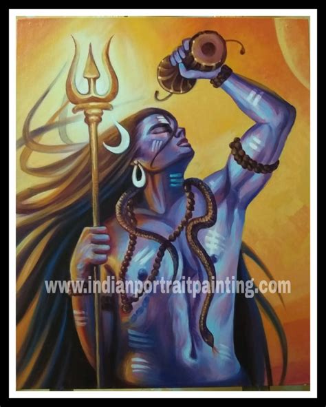 Abstract Paintings Of Lord Shiva