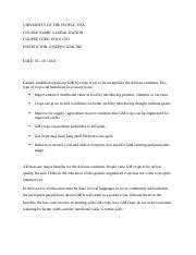 Pols Globalization Written Assignment Unit Docx University Of