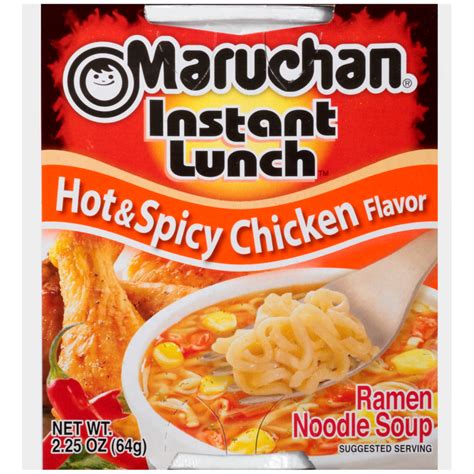 Maruchan Instant Lunch Hot Spicy Chicken Flavor Ramen Noodles Oz Shelf Stable Cup