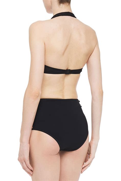ZIMMERMANN Hoch sitzendes Bikini Höschen mit Schleife und Cut outs