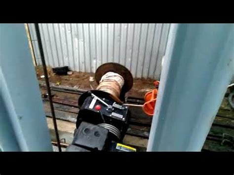 Лебедка для кабеля - YouTube