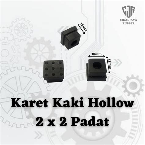 Jual Karet Kaki Hollow X Padat Alas Kaki Kursi Meja Rak Besi Hollo