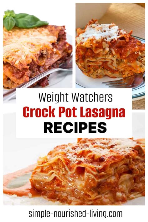 6 Best Easy Weight Watchers Slow Cooker Lasagna Recipes