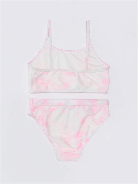 PEMBE Batik Desenli Kız Çocuk Bikini S31789Z4 LT4 LCW