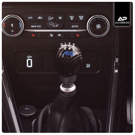 Carbon Fibre Gear Shift Knob Rs Logo Autobeam