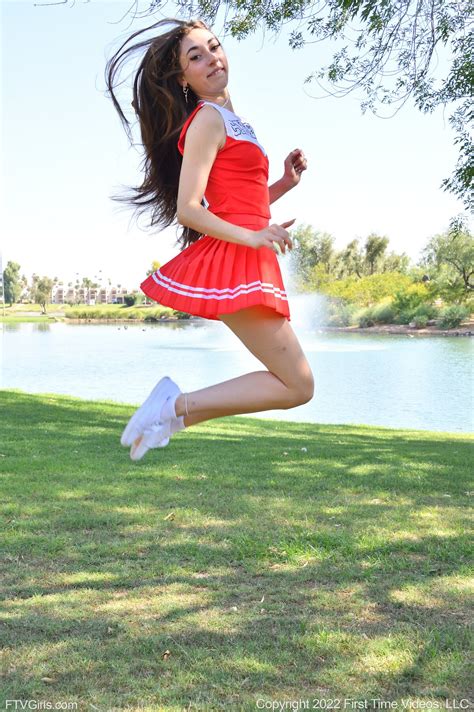 Hot Cheerleader Tori Mack Showing Off Her Nice Body Outdoors 14 Photos