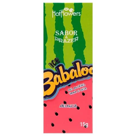 Ice Babaloo Melancia Gel Beij Vel Vibra E Gela G Hot Flowers Hm Distribuidora