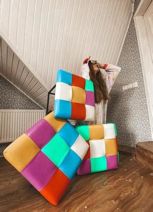 Пуф-трансформер 5в1 для дорослих, смарт пуфік куб на колесах банкетки і ...