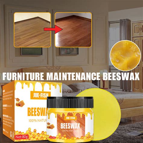 Refined Natural Seasoning Beeswax Wood Furniture Tables Flooring Polish