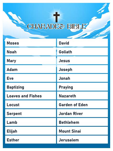 Printable Charades Cards