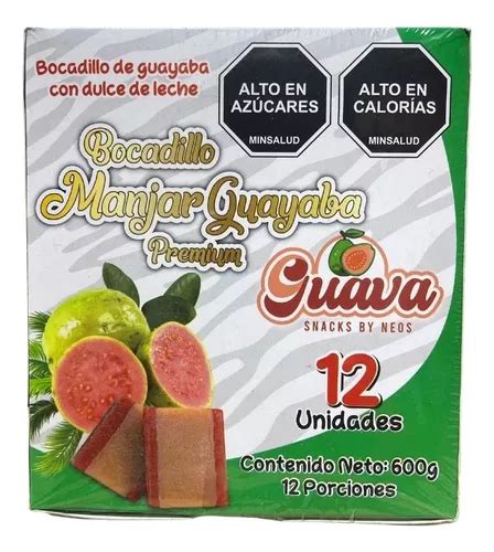 Bocadillo De Guayaba Con Manjar Premium 12unid Cuotas sin interés