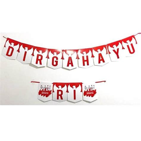 Banner Flag Bunting Flag Hut Ri Dirgahayu Republik Indonesia