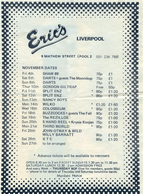 Liverpool Eric S Eric S November 22nd 30th 1977