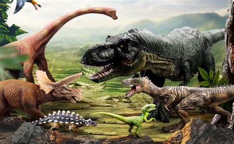 FOGAWA 6 Stück Dinosaurier Spielzeug Set Dinosaurier Figuren Dino