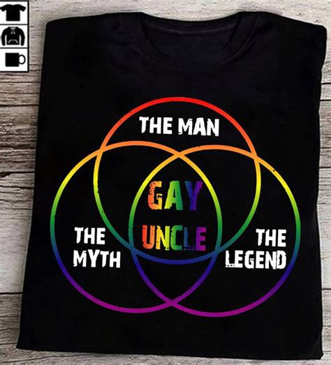 LGBT Shirt LGBT Support The Man The Myth The Legend Gay Uncle FridayStuff
