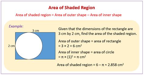 Area Of A Shaded Region Pdf