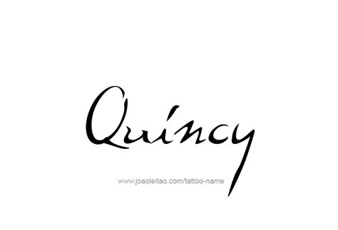 Quincy Name Tattoo Designs