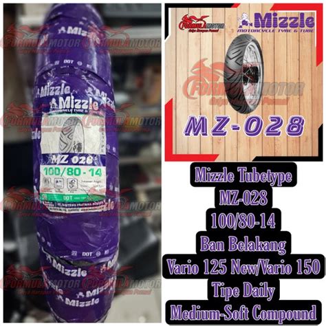 Jual Ban Mizzle Mz Mz Tubetype Ban Belakang Vario