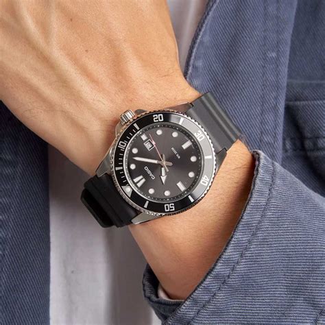 Rel Gio Casio Masculino Anal Gico Preto Mdv A Vdf M Dlumian