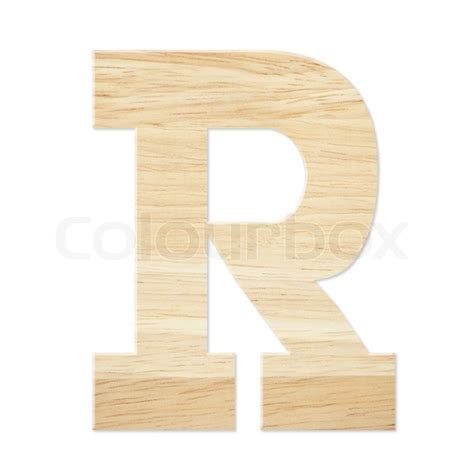 Buchstabe R Aus Holz Bord Stock Bild Colourbox