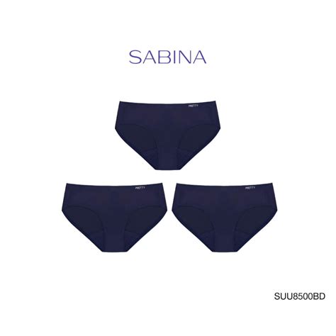 Sabina กางเกงชนใน Set ชน ทรง Bikini รน Panty Seamless รหส SUU BD สนำเงน