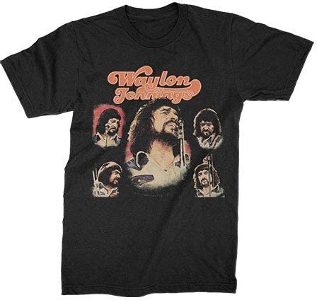 waylon jennings t-shirts – Concert Vintage