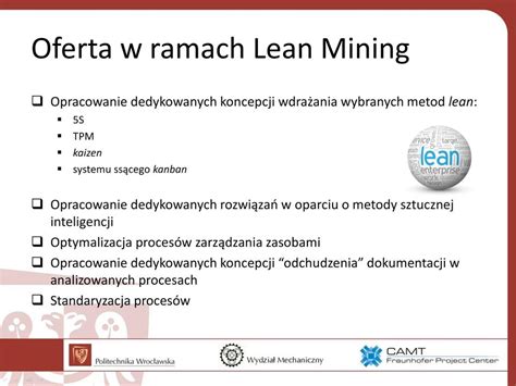 Optymalizacja Produkcji Oraz Lean W Przemy Le Wydobywczym Dr In