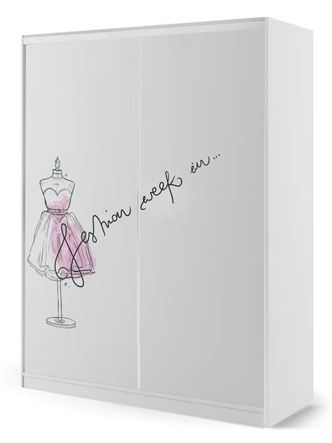 Sliding Wardrobe Fashion Pink Meblik