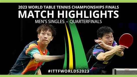 Ma Long Vs Lin Gaoyuan Ms Qf Ittf World Table Tennis