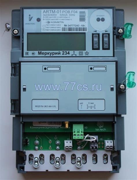 Меркурий 234 ARTMX2-01 DPOBR.F04 5(60)А/400В с реле и радиомодемом ...