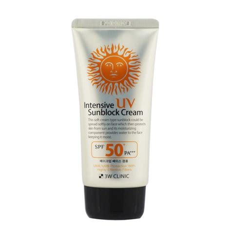 W Clinic Intensive Uv Sunblock Cream Spf Pa Ml Oz