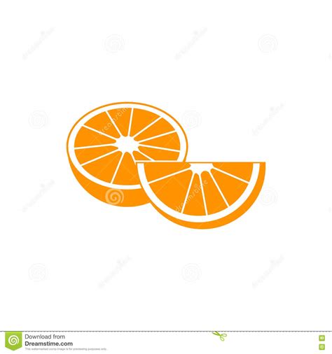 Оранжевый значок плодоовощ, простой стиль Иллюстрация вектора ...