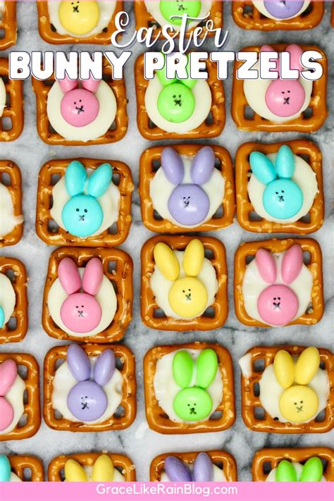 Easter Bunny Pretzels Recipe Grace Like Rain Blog