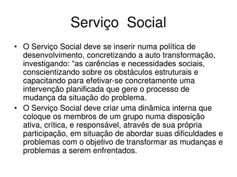 PPT - SERVIÇO SOCIAL PowerPoint Presentation, free download - ID:3361207