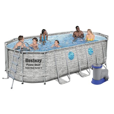 Каркасний басейн bestway 56716, 549 х 274 х 122 см (5 678 л/го ...