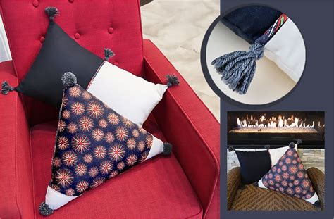 triangle lumbar pillow pair sewhome