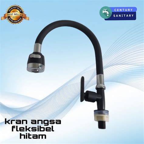 Jual Kran Sink Fleksibel Hitam Stainless Kran Dapur Kran Cuci Piring